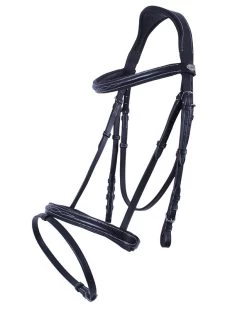 QHP Bridle Luxurious Stitched -Equestrian Supplies Online Shop 00000979W 1 302090266