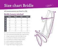 QHP Bridle Luxurious Stitched -Equestrian Supplies Online Shop 00000979W 2 302090266