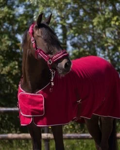 QHP Fleece Rug With Ornament -Equestrian Supplies Online Shop 00004337W 2 406034013