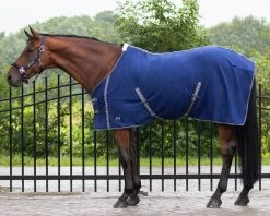 QHP Fleece Rug New Basic With Cross Surcingles