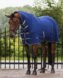 QHP Fleece Rug New Basic With Neck -Equestrian Supplies Online Shop 00005132W 2 406079130