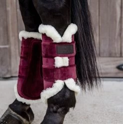Kentucky Horsewear Kentucky Brushing Boots Velvet Contrast -Equestrian Supplies Online Shop 00006467W 2 312034035