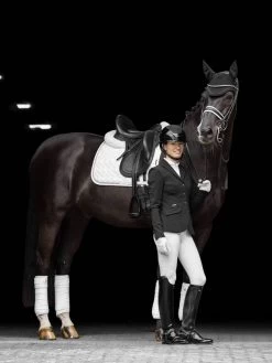 LeMieux Saddlepad Crystal Suede Dressage -Equestrian Supplies Online Shop 00006929W 4 218010399