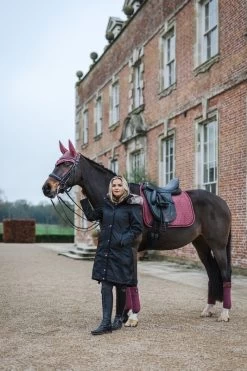 LeMieux Schabracke Suede Dressage Square Brick -Equestrian Supplies Online Shop 00006963W 2 218035267