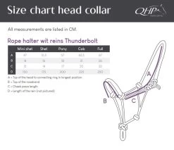QHP Rope Halter With Reins Thunderbolt -Equestrian Supplies Online Shop 301070322000W 3 301070322