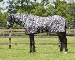 QHP Anti Fly Rug Zebra With Neck And Hood