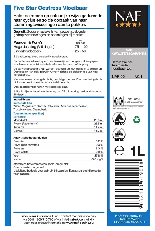 NAF Oestress Liquid 1L 4 NAF Oestress Liquid 1L - Image 4