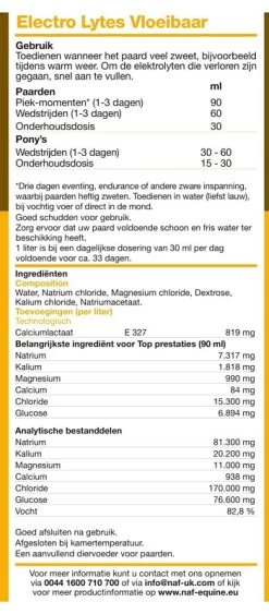 NAF Electro Lytes 1L -Equestrian Supplies Online Shop 513001066000W 4 513001066